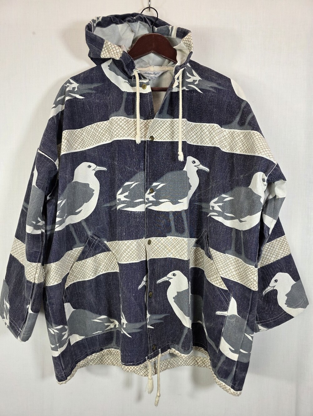 Vintage 80s Michigan Rag Co Marushka Seagull Jacket Canvas L/XL Unisex